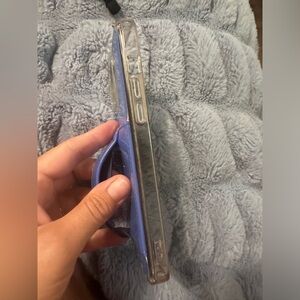 Walli case. Blue patent leather.